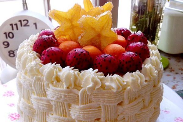 水果花蛋糕